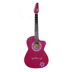 Guitarra Acustica Rockera La Española Rosa...