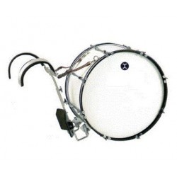 Tambora / Bombo de Marcha 26x12 con Arnes...